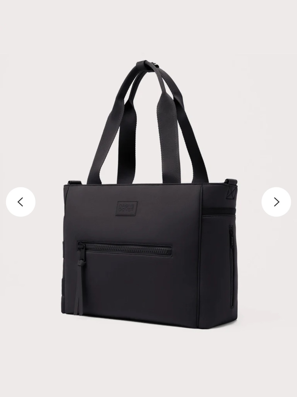 Dagne Dover Neoprene Black Diaper Bag (Sold Out)